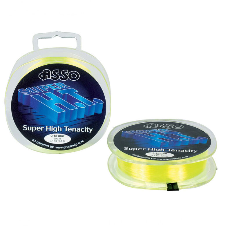 Fil nylon asso super high tenacity fluor (jaune fluo) - Nylons | Pacific P&ecirc;che