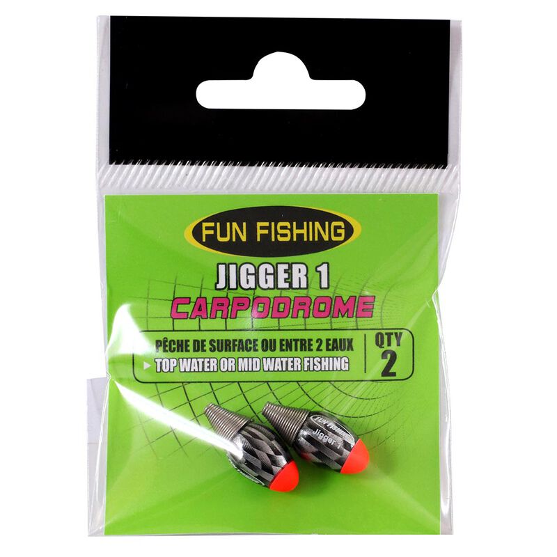 Flotteur Funfishing Jigger1 (2 flotteurs par pochette) - Flotteurs Carpodrome | Pacific P&ecirc;che