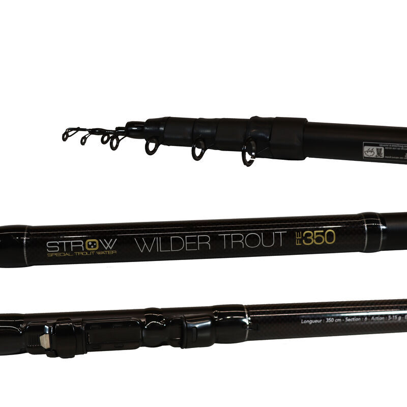 Canne T&eacute;l&eacute;r&eacute;glable Strow  Wilder Adjust FE 350 3.50m, 5-15g - Cannes t&eacute;l&eacute;r&eacute;glables | Pacific P&ecirc;che