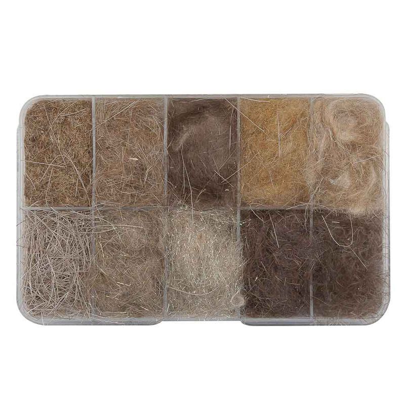 Fly tying jmc assortiment 10 dubbings naturels - Dubbings | Pacific P&ecirc;che