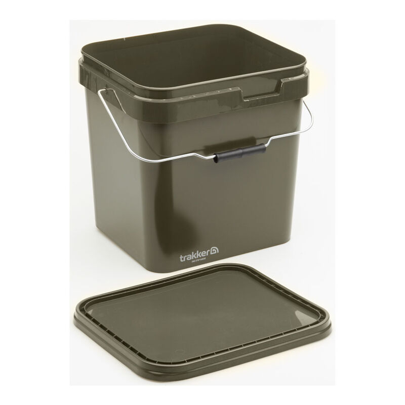 Seau carpe trakker olive container 17l - Seaux | Pacific P&ecirc;che
