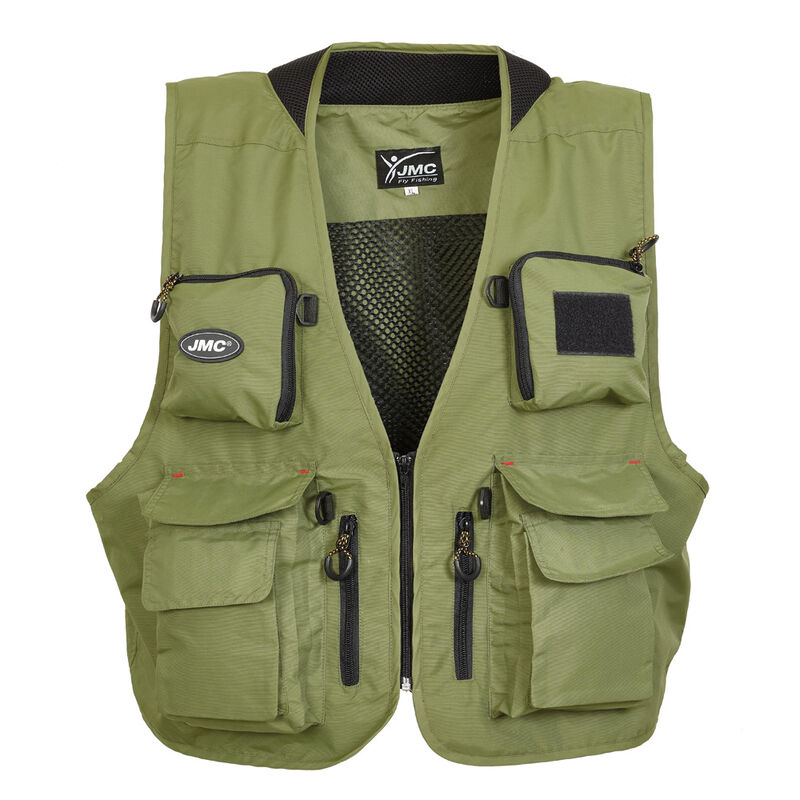 Gilet jmc tradition olive v2 - Gilets de p&ecirc;che | Pacific P&ecirc;che