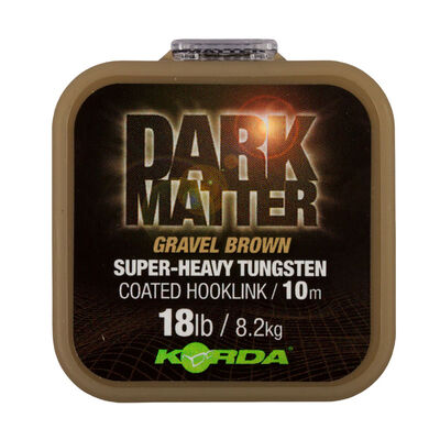 Tresse &agrave; bas de ligne korda dark matter tungsten coated braid gravel brown 10m - Tresse BDL | Pacific P&ecirc;che