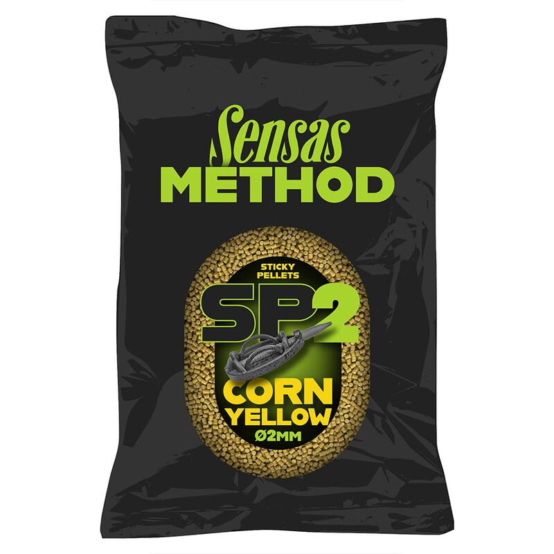 Pellets Sensas Method Sticky Pellets Corn 650g - Amorces | Pacific P&ecirc;che