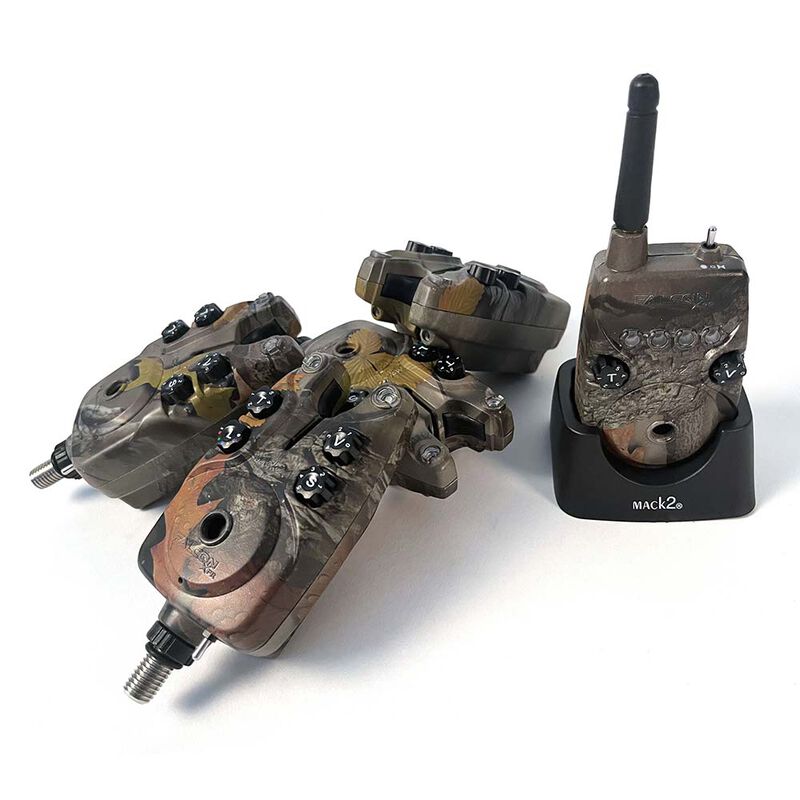 Coffret 4 D&eacute;tecteurs Mack2 Falcon XPr Alarm Set 4+1 Camo - Coffrets d&eacute;tecteurs | Pacific P&ecirc;che