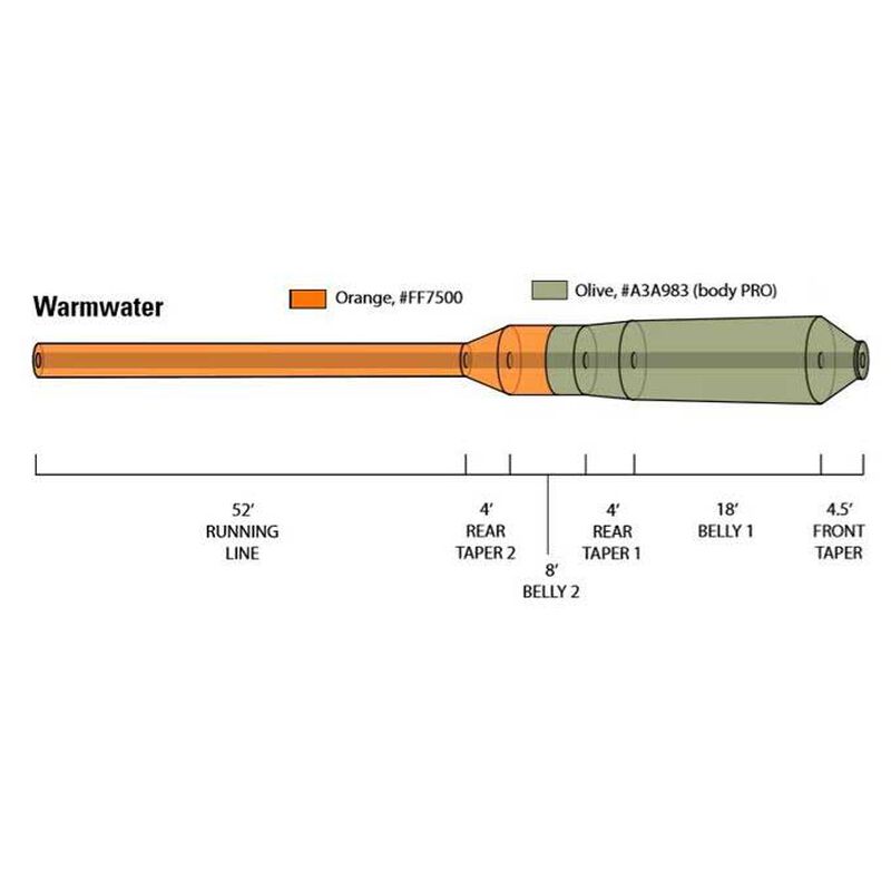 Soie flottante orvis hydros warmwater wf - Flottantes | Pacific P&ecirc;che