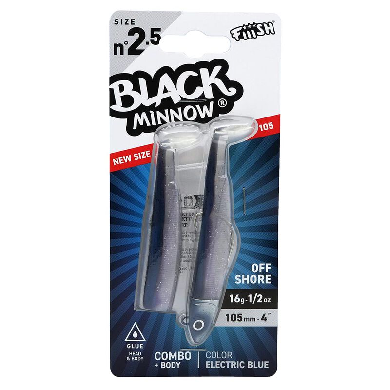 Leurre Souple Fiiish Combo Black Minnow 105 Offshore 10,5cm 16g - Leurres souples | Pacific P&ecirc;che
