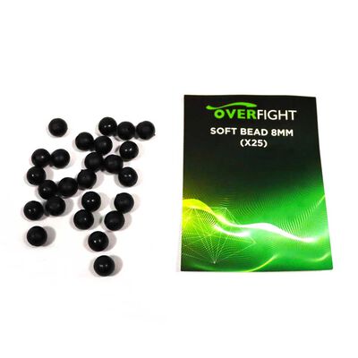 Perles Overfight Soft Bead 8mm x25 - Perles | Pacific P&ecirc;che