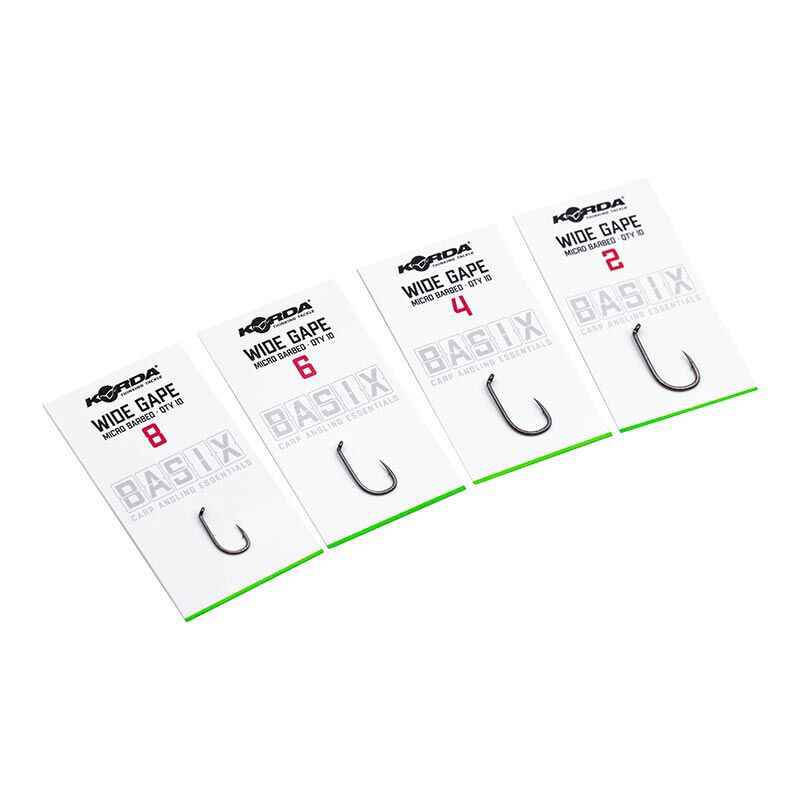 Hame&ccedil;ons korda basix wide gape (x10) - Hame&ccedil;ons | Pacific P&ecirc;che