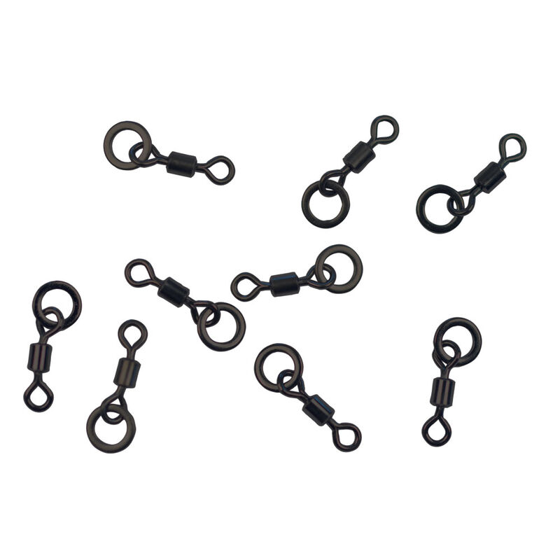 Emerillons &agrave; anneaux carpe mack2 mini hook ring swivel (x15) - Emerillons carpe | Pacific P&ecirc;che