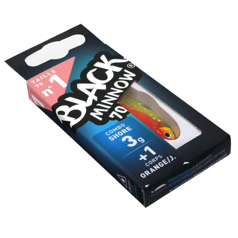 Leurre souple fiiish combo black minnow 70 shore 7cm 3g - Leurres souples | Pacific P&ecirc;che