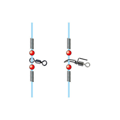 Ressort de blocage Inox + gaine silicone Sunset (1m) - Bas de Lignes / Lignes Mont&eacute;es | Pacific P&ecirc;che
