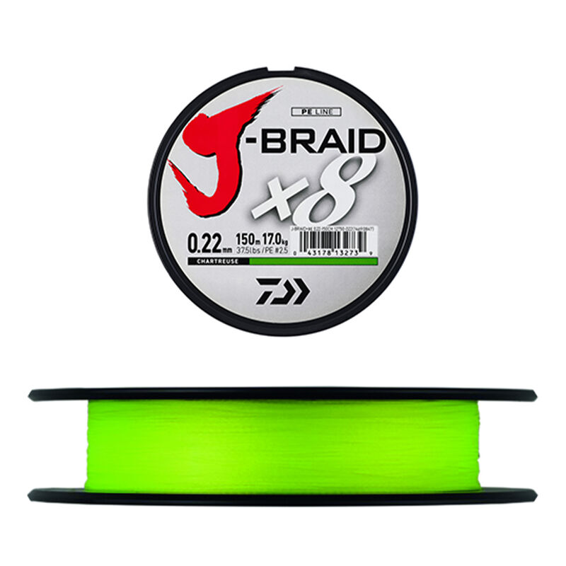 Tresse DAIWA J-Braid x8 300m - Tresses | Pacific P&ecirc;che