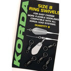 Emerillons baril carpe korda ring swivel 8 - Emerillons carpe | Pacific P&ecirc;che