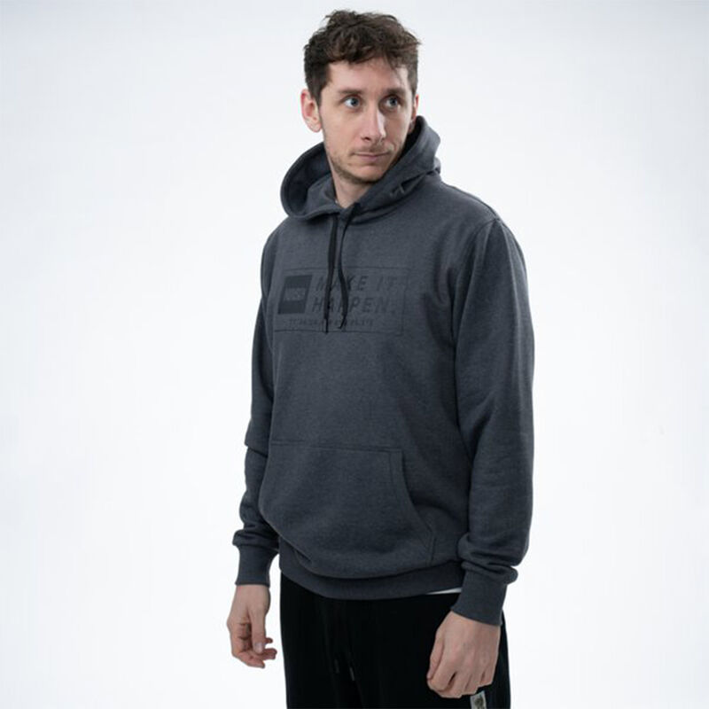 Sweat Nash Make it Happen Coordinates Hoodie Grey Marl - Sweatshirts | Pacific P&ecirc;che
