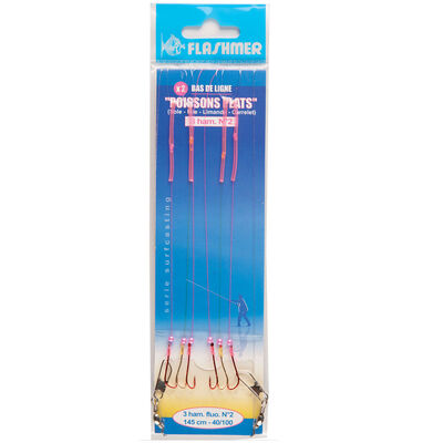 Bas de ligne mer flashmer poissons plats n&deg;2 - Bas de Lignes / Lignes Mont&eacute;es | Pacific P&ecirc;che