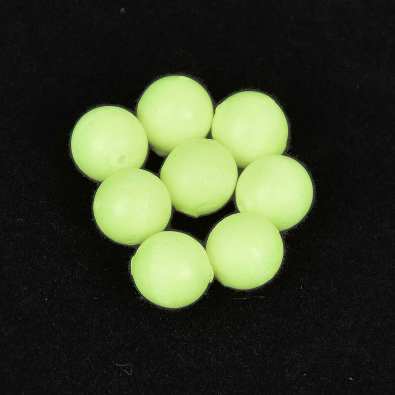 Perles rondes flottantes Sunset PHOSPHO VERT (X20) - Perles | Pacific P&ecirc;che