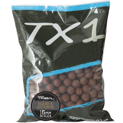 Bouillettes Shimano TX1 Squid et Octopus 15mm - Denses | Pacific P&ecirc;che