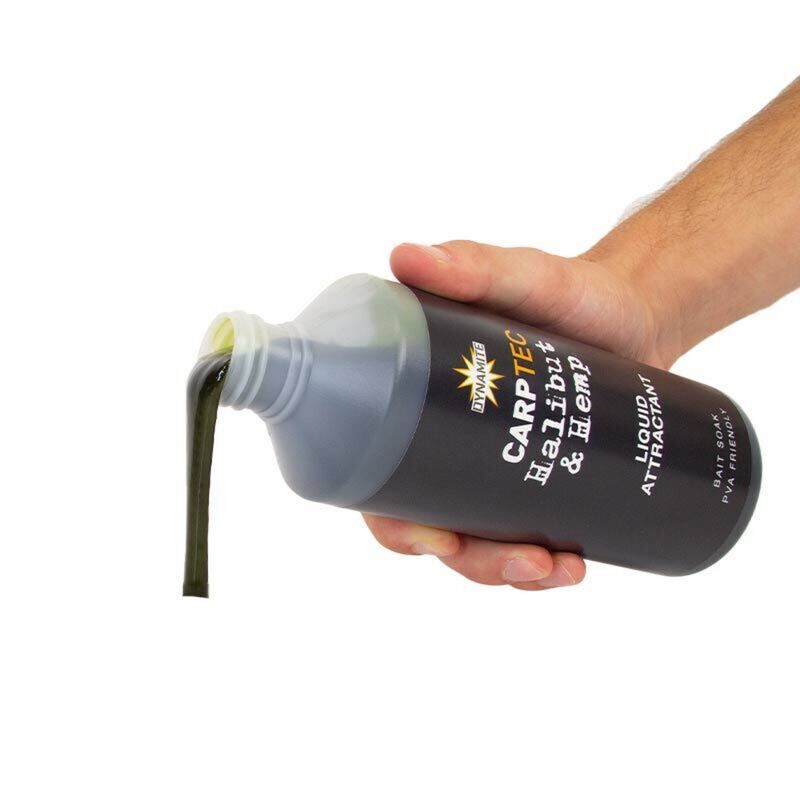  Liquid Attractant Halibut & Hemp Dynamite Baits CarpTec 500ml - Boosters / dips | Pacific P&ecirc;che