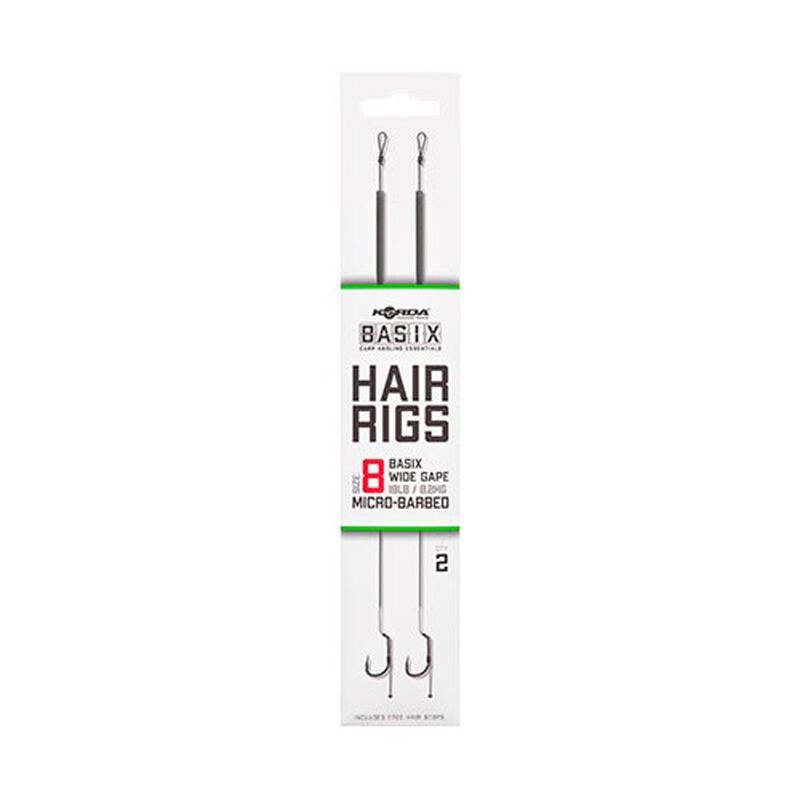 Bas de ligne korda basix hair rigs wide gape - Bas de Ligne Mont&eacute;s | Pacific P&ecirc;che