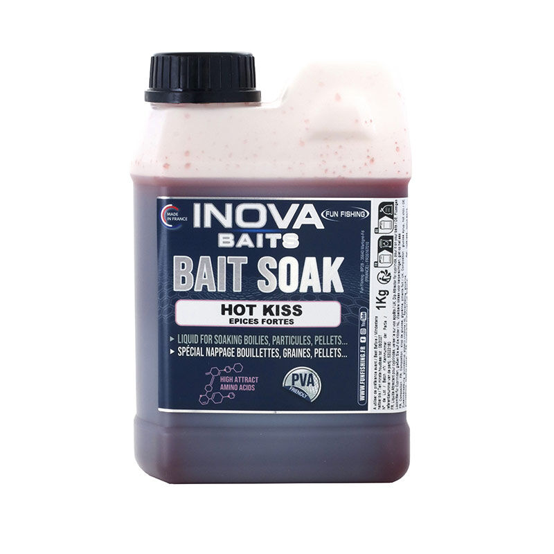 Bait Soak Fun Fishing Inova Hot Kiss - Boosters / dips | Pacific P&ecirc;che