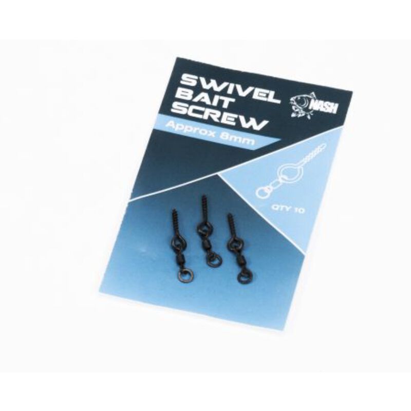 Vis &agrave; app&acirc;ts nash swivel bait screw (10 vis par pochette) - Accroche app&acirc;ts | Pacific P&ecirc;che