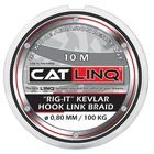 Tresse &agrave; bas de ligne silure cat linq rig-it kevlar hooklink braid dark brown 10m - T&ecirc;tes de ligne / Leaders | Pacific P&ecirc;che
