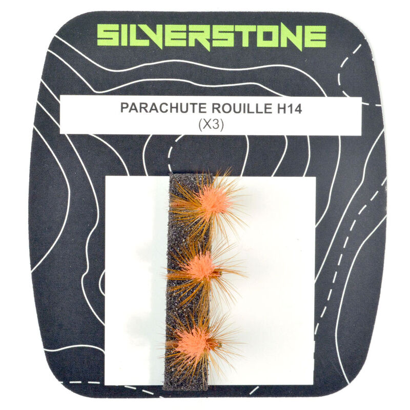 Mouche s&egrave;che silverstone parachute rouille h14 (x3) - S&egrave;ches | Pacific P&ecirc;che