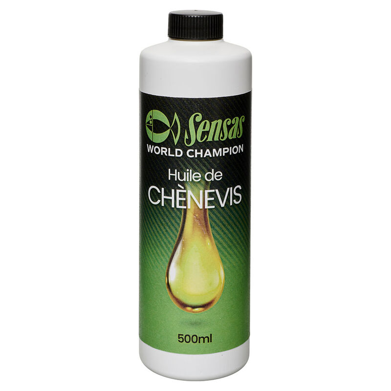 Huile Chenevis Sensas 500ml - Additifs | Pacific P&ecirc;che
