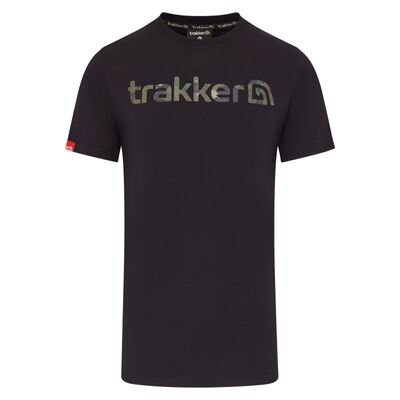 T-shirt Trakker CR Logo Black Camo - T-shirts manches courtes | Pacific P&ecirc;che