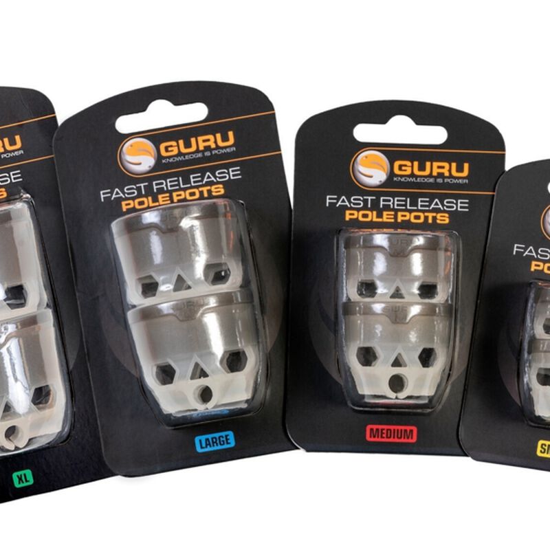 Pots a Canne Guru Fast Release Pole pots x2 - Coupelles | Pacific P&ecirc;che