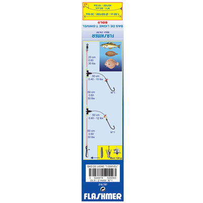 Bas de ligne mer flashmer t-swivel dl9 - Bas de Lignes / Lignes Mont&eacute;es | Pacific P&ecirc;che