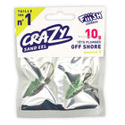 Tete plombee fiiish crazy sand eel 100 off shore 10g (x2) - T&ecirc;tes Plomb&eacute;es | Pacific P&ecirc;che