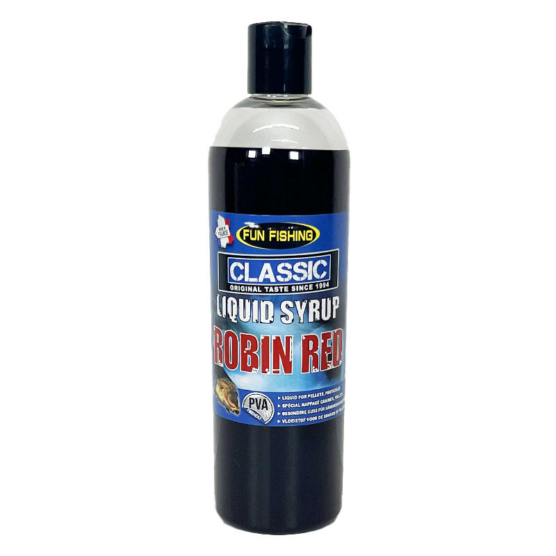 Booster Fun Fishing Classic Liquid Syrup Robin Red 480ml - Boosters / dips | Pacific P&ecirc;che