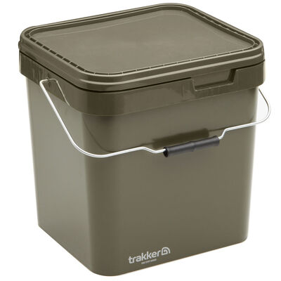 Seau carpe trakker olive container 17l - Seaux | Pacific P&ecirc;che