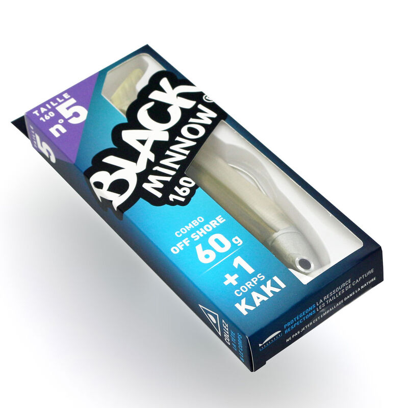 Leurre Souple Shad Fiiish Combo Black Minnow 160 Off Shore 16cm, 60g - Shads | Pacific P&ecirc;che
