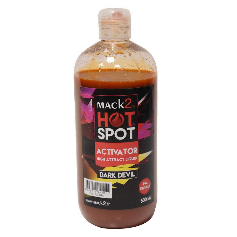 Booster carpe mack2 activator hot spot dark devil 500ml - Boosters / dips | Pacific P&ecirc;che