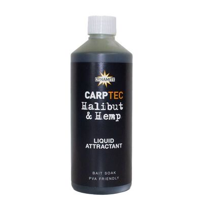  Liquid Attractant Halibut & Hemp Dynamite Baits CarpTec 500ml - Boosters / dips | Pacific P&ecirc;che