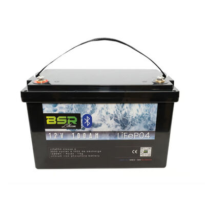 Batterie Lithium Bac Monobloc BSR LifePo4 12V / 100Ah + Chargeur non-&eacute;tanche 10A - Batteries | Pacific P&ecirc;che