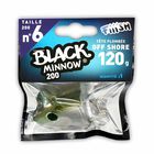 T&ecirc;te plomb&eacute;e fiiish black minnow 200 off shore 120g (x1) - T&ecirc;tes Plomb&eacute;es | Pacific P&ecirc;che