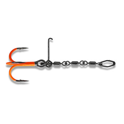 Monture VMC Pike Chain UV Orange #2/0 (x1) - Stingers | Pacific P&ecirc;che
