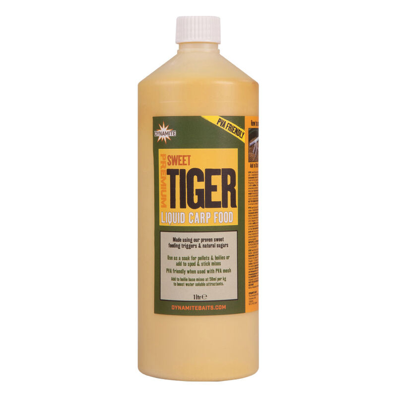 Booster carpe dynamite baits sweet tiger liquid carp food 1 litre - Boosters / dips | Pacific P&ecirc;che