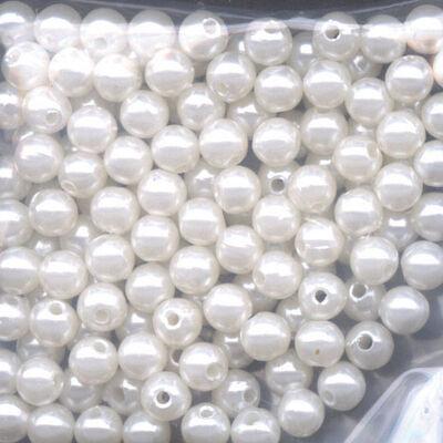 Perles ronde blanche flashmer - Perles | Pacific P&ecirc;che