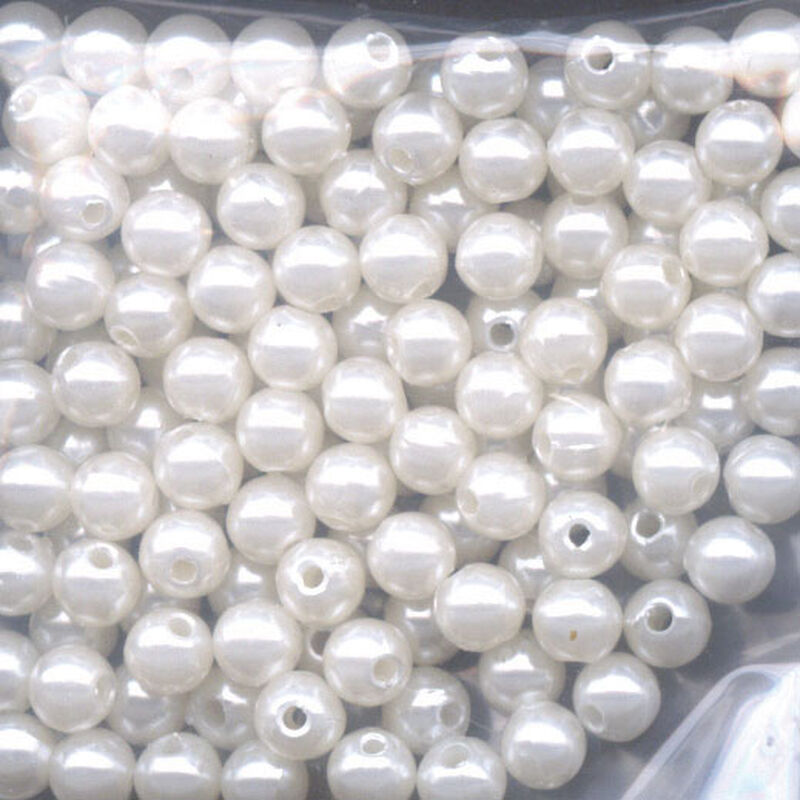 Perles ronde blanche flashmer - Perles | Pacific P&ecirc;che
