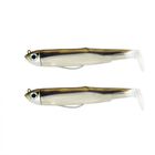 Leurre souple fiiish double combo (2 leurres mont&eacute;s) black minnow 90 shore 9cm 5g - Leurres souples | Pacific P&ecirc;che