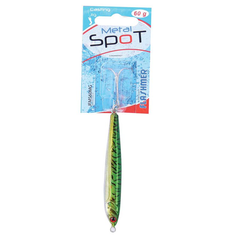 Leurre mer casting jig flashmer metal spot 8.7cm 60g - Leurres casting Jigs | Pacific P&ecirc;che
