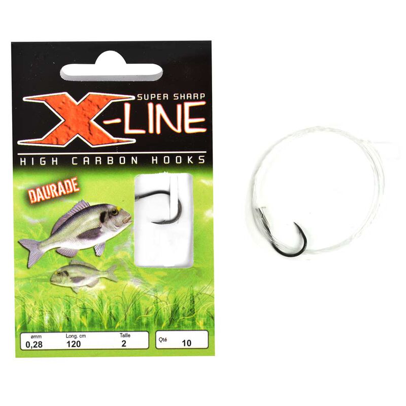 Hame&ccedil;ons mont&eacute;s mer x-line daurade (x10) - Hame&ccedil;ons Mont&eacute;s | Pacific P&ecirc;che