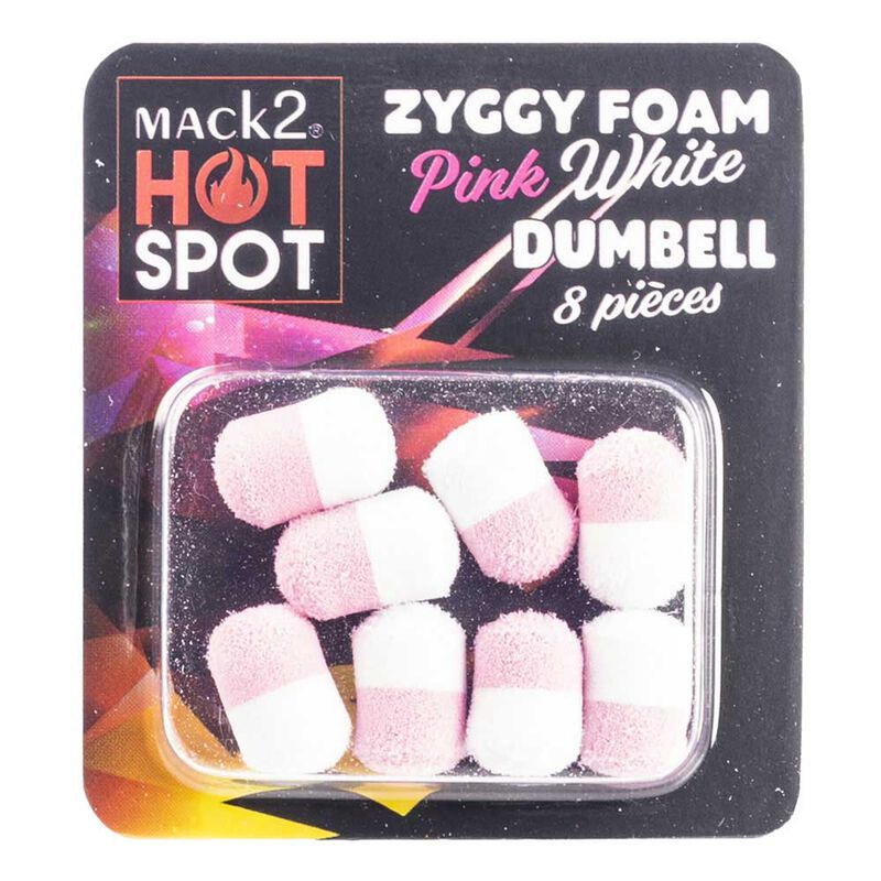 Mousse zig rig mack2 ziggy foam dumbell two tone (x8) - Imitations | Pacific P&ecirc;che