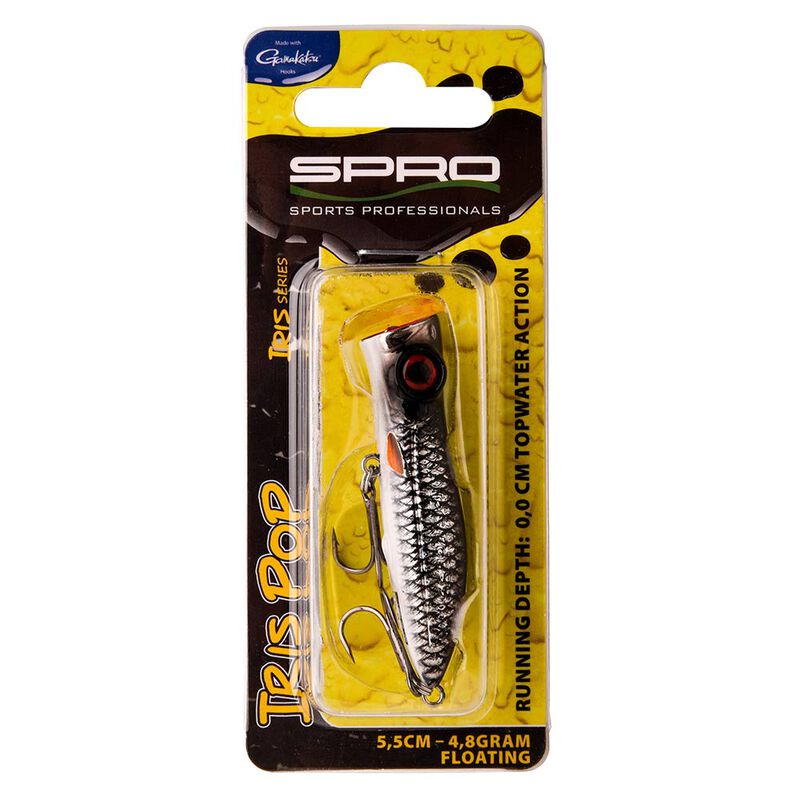 Leurre Dur Popper Spro Iris Pop 5.5cm, 4.8g - Surface | Pacific P&ecirc;che