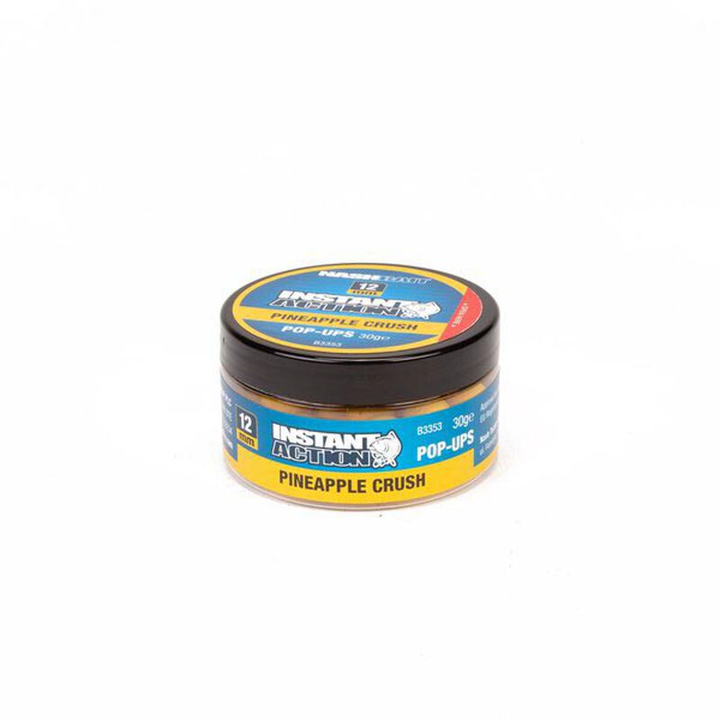 Bouillettes flottantes carpe nashbait instant action pop ups pineapple crush - Flottantes | Pacific P&ecirc;che